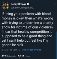 Omega's deleted tweet
